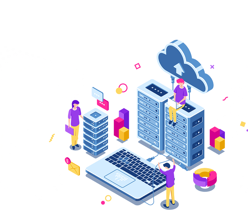 Connected cloud systems, servers, and analytics